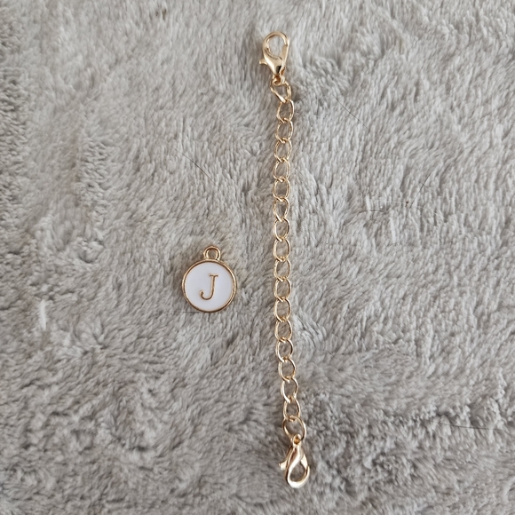 J gold Alphabet Letter Charm Accessories Stanley Cup ID Name Initial Letter - Picture 3 of 11